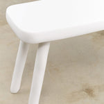 Tina Frey Designs Home Objects Sculpt Petite Bench White / 27" L X 12" W X 18" H