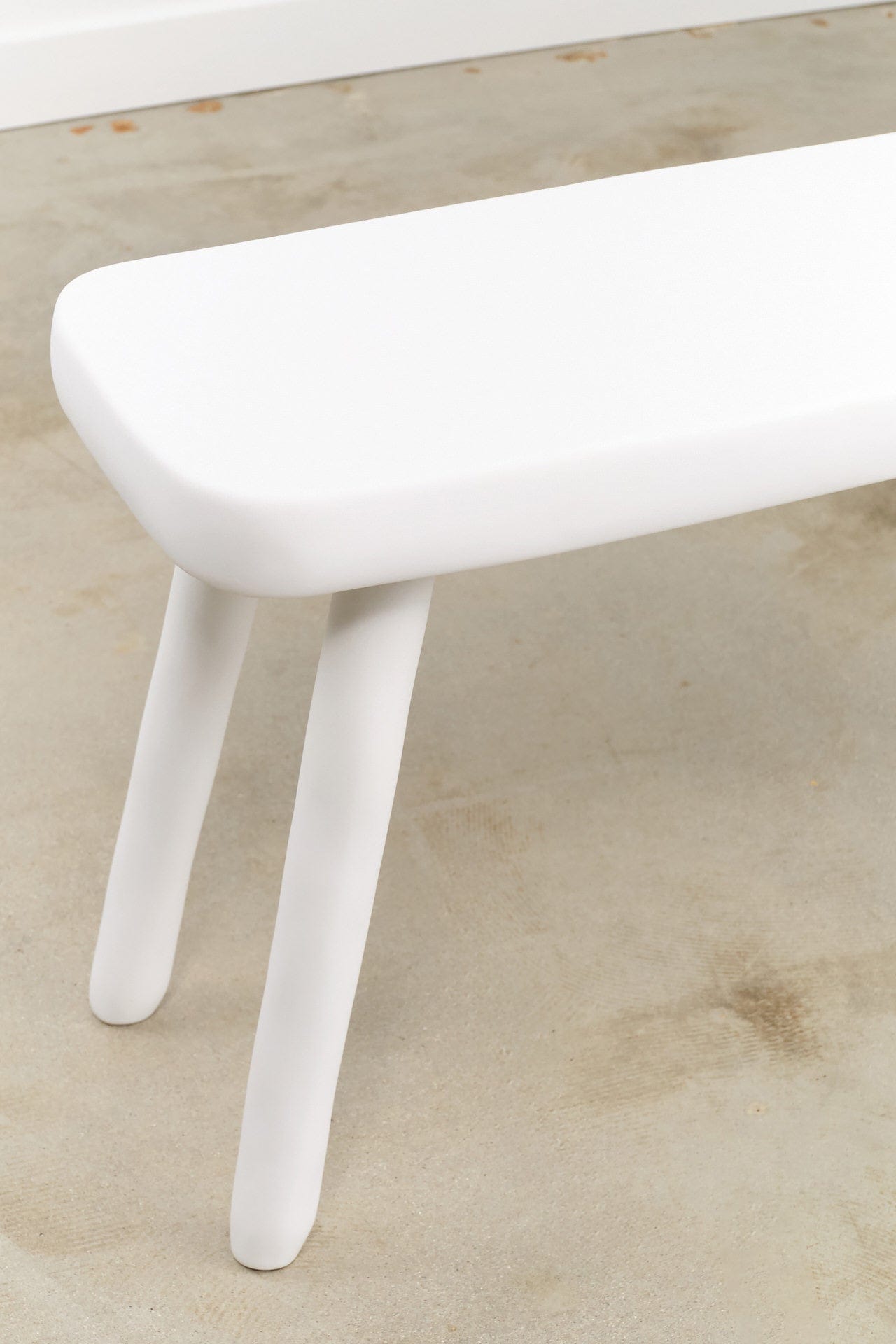 Tina Frey Designs Home Objects Sculpt Petite Bench White / 27" L X 12" W X 18" H