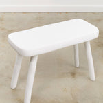Tina Frey Designs Home Objects Sculpt Petite Bench White / 27" L X 12" W X 18" H