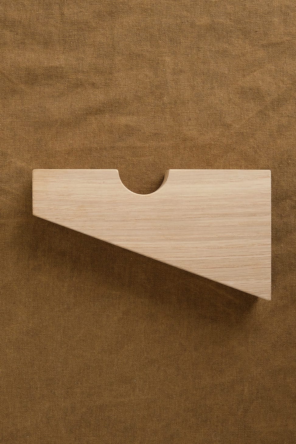 MQuan Home Objects 6.5" Wood Square Notched Wall Mount Bracket White Oak / 6.5"