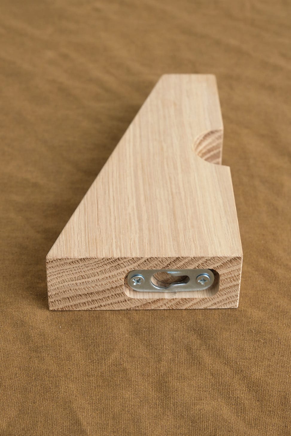 MQuan Home Objects 6.5" Wood Square Notched Wall Mount Bracket White Oak / 6.5"