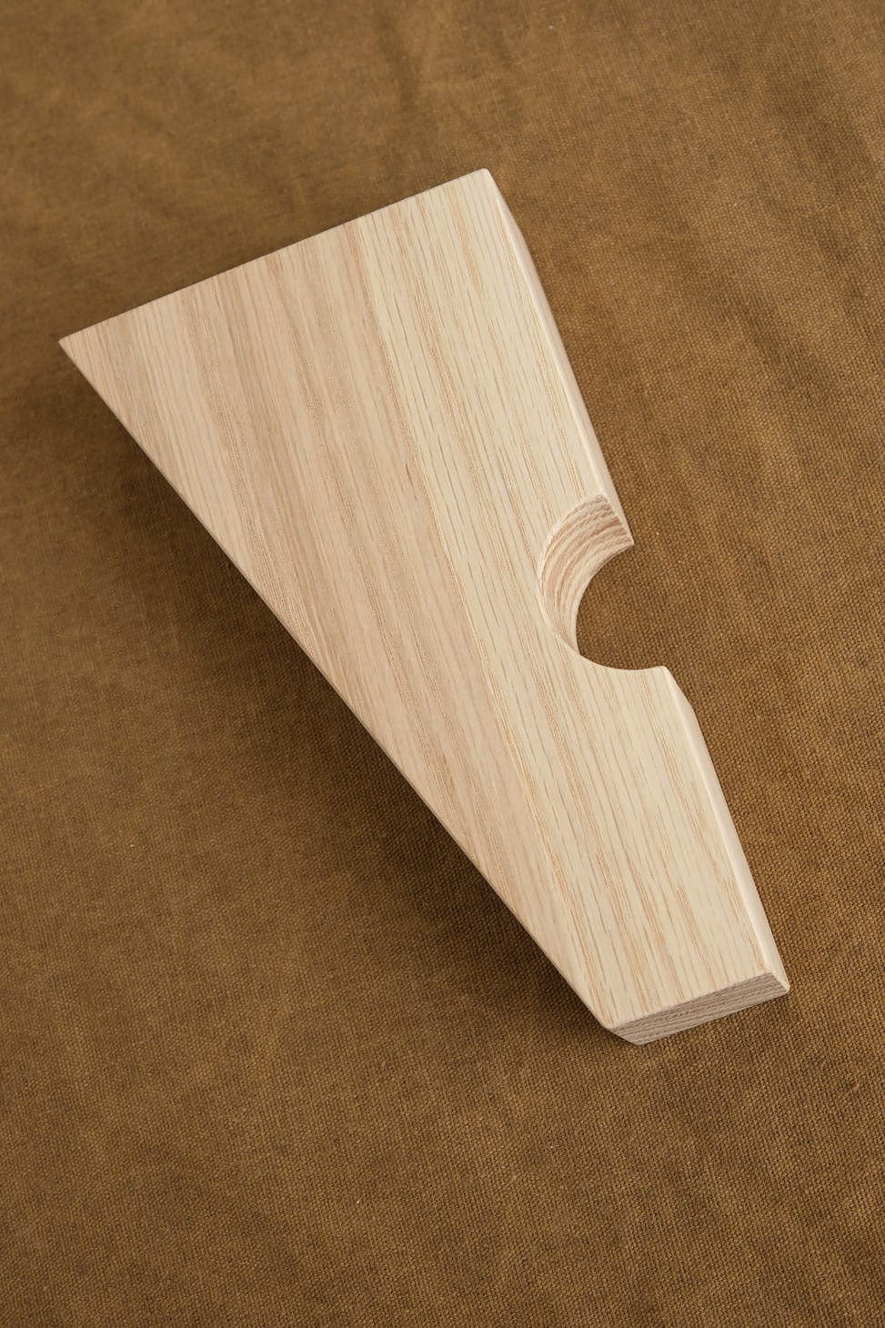 MQuan Home Objects 6.5" Wood Square Notched Wall Mount Bracket White Oak / 6.5"