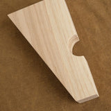 MQuan Home Objects 6.5" Wood Square Notched Wall Mount Bracket White Oak / 6.5"