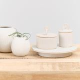 Tomoro Pottery Home Kitchen Containers Face Jar 6" H X 3.5" Dia
