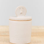 Tomoro Pottery Home Kitchen Containers Face Jar 6" H X 3.5" Dia