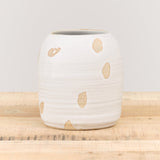 Tomoro Pottery Home Kitchen Vases Large Petal Vase 6" H X 5" Dia