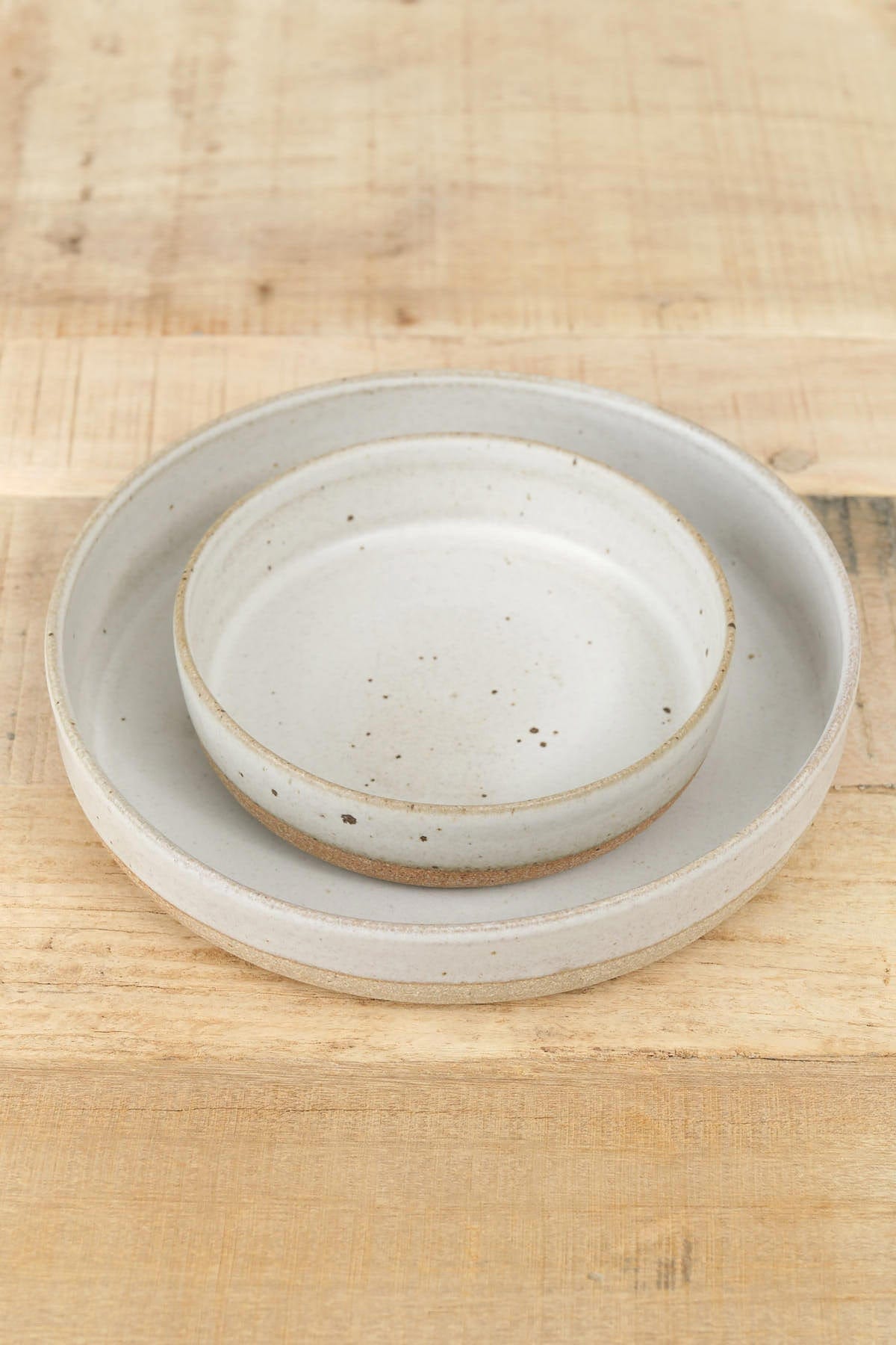 Tomoro Pottery Home Kitchen Dishware Small Terra Deep Plate 1.5" H X 5" Dia
