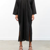 Two NY Apparel Womens Dresses Long Grid Caftan Black / One Size