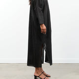 Two NY Apparel Womens Dresses Long Grid Caftan Black / One Size
