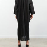 Two NY Apparel Womens Dresses Long Grid Caftan Black / One Size