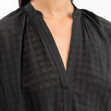 Two NY Apparel Womens Dresses Long Grid Caftan Black / One Size