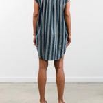 Two NY Apparel Womens Blouses Pocket Tunic Teal/Grey / One Size