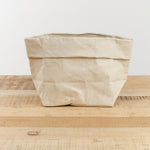 Uashmama Home Baskets Large Paper Bag Cachemire / 8" L X 6" W X 13" H
