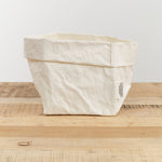 Uashmama Home Baskets Large Paper Bag White / 8" L X 6" W X 13" H