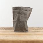 Uashmama Home Baskets Large Plus Paper Bag Dark Grey / 14.5" L 13" W X 12.5" H