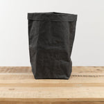 Uashmama Home Baskets Large Plus Paper Bag Black / 14.5" L 13" W X 12.5" H