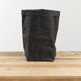 Uashmama Home Baskets Large Plus Paper Bag Black / 14.5" L 13" W X 12.5" H