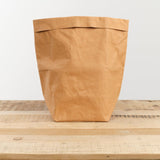 Uashmama Home Baskets Large Plus Paper Bag Camel / 14.5" L 13" W X 12.5" H