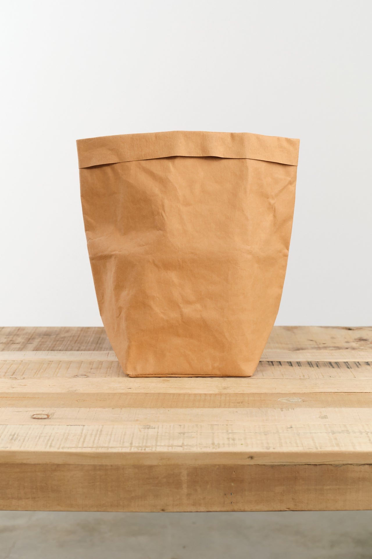 Uashmama Home Baskets Large Plus Paper Bag Camel / 14.5" L 13" W X 12.5" H