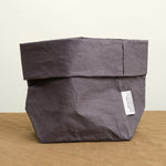 Medium Paper Bag in Dark Grey