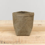 Uashmama Home Bath Organization Piccolo Paper Bag Oliva / 6" W X 6.25" L X 6.5" H