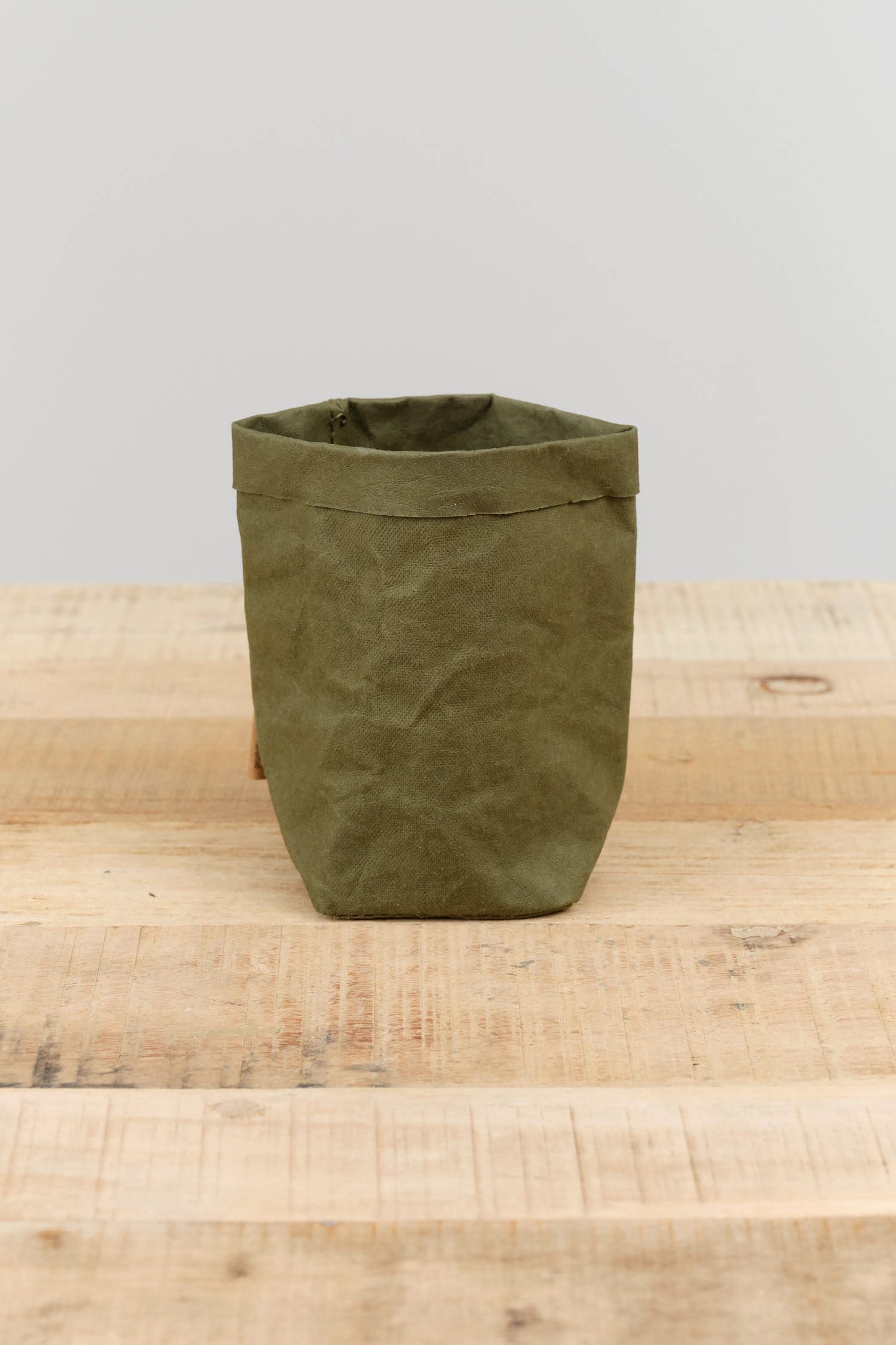 Uashmama Home Bath Organization Piccolo Paper Bag Forest / 6" W X 6.25" L X 6.5" H