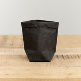 Uashmama Home Bath Organization XSmall Paper Bag Black / 3" L X 3" W X 6" H