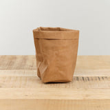 Uashmama Home Bath Organization Piccolo Paper Bag Avana / 6" W X 6.25" L X 6.5" H