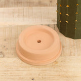 Uashmama Home Lamps Hurricane Shade Base Terracotta / 4" Dia X 1 " H