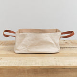 Uashmama Home Baskets Vassoio Tray Leather Handles Cachemire / 13" L x 9" W x 6" H