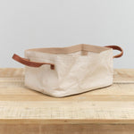 Uashmama Home Baskets Vassoio Tray Leather Handles Cachemire / 13" L x 9" W x 6" H