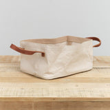 Uashmama Home Baskets Vassoio Tray Leather Handles Cachemire / 13" L x 9" W x 6" H