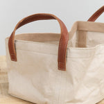 Uashmama Home Baskets Vassoio Tray Leather Handles Cachemire / 13" L x 9" W x 6" H