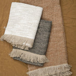 Uniq'uity Home Throws Nash Throw in Natural Natural / 73" X 55"