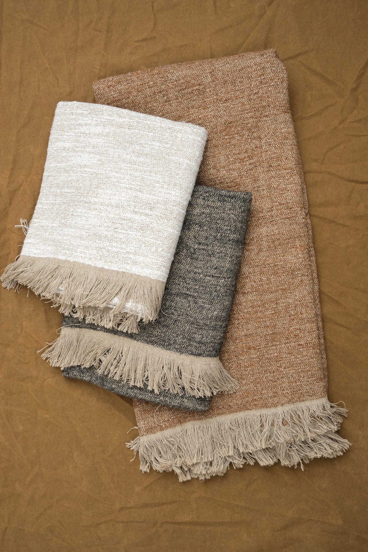 Uniq'uity Home Throws Nash Throw in Natural Natural / 73" X 55"