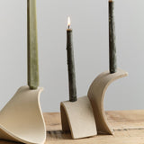 Virginia Sin Home Candle Holders Laze Candelabra Sand / 8" L X 8" W X 5.5" H