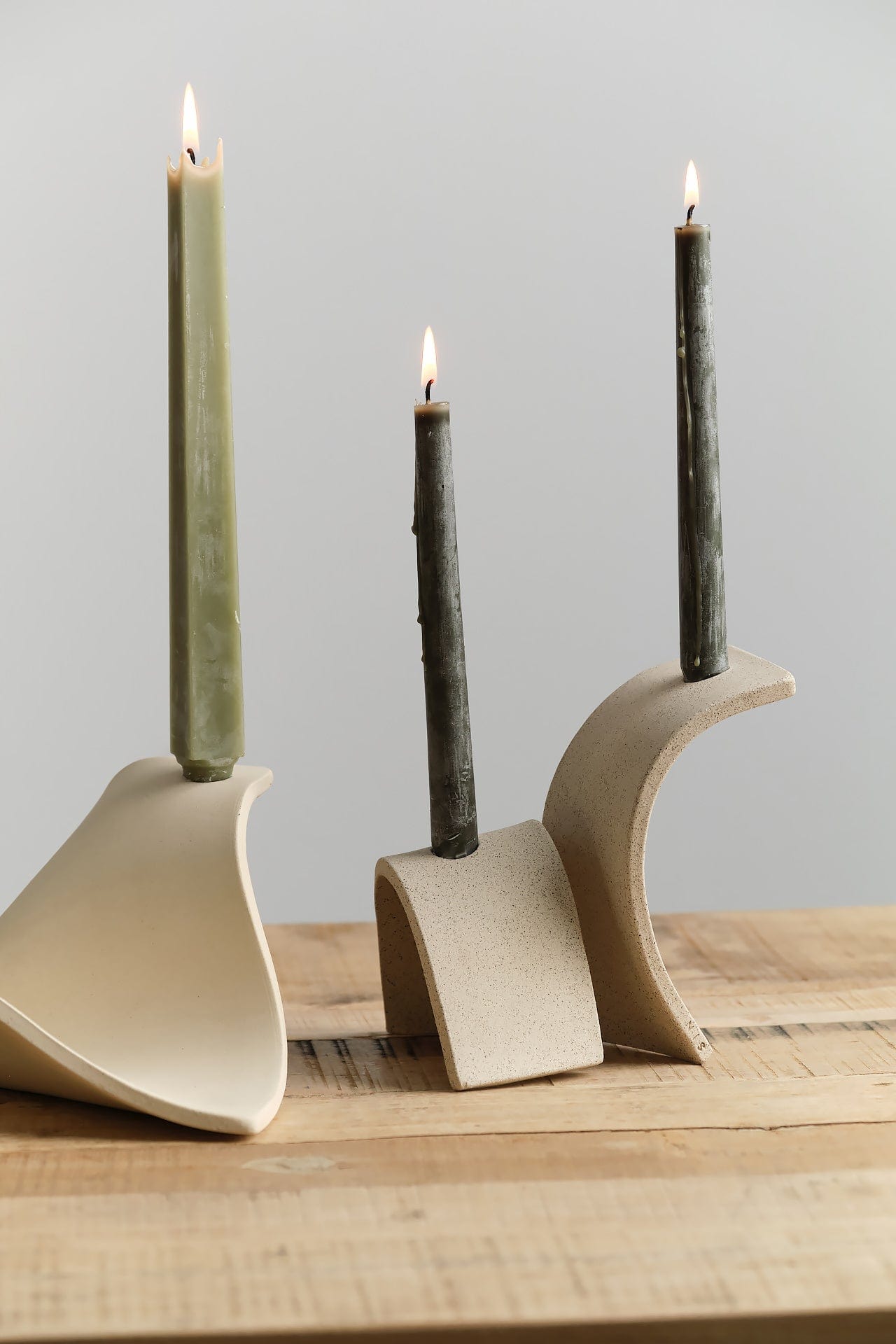 Virginia Sin Home Candle Holders Laze Candelabra Sand / 8" L X 8" W X 5.5" H
