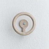 Virginia Sin Home Hooks Uni Hook Speckled White / 2" H X 4.5" Dia