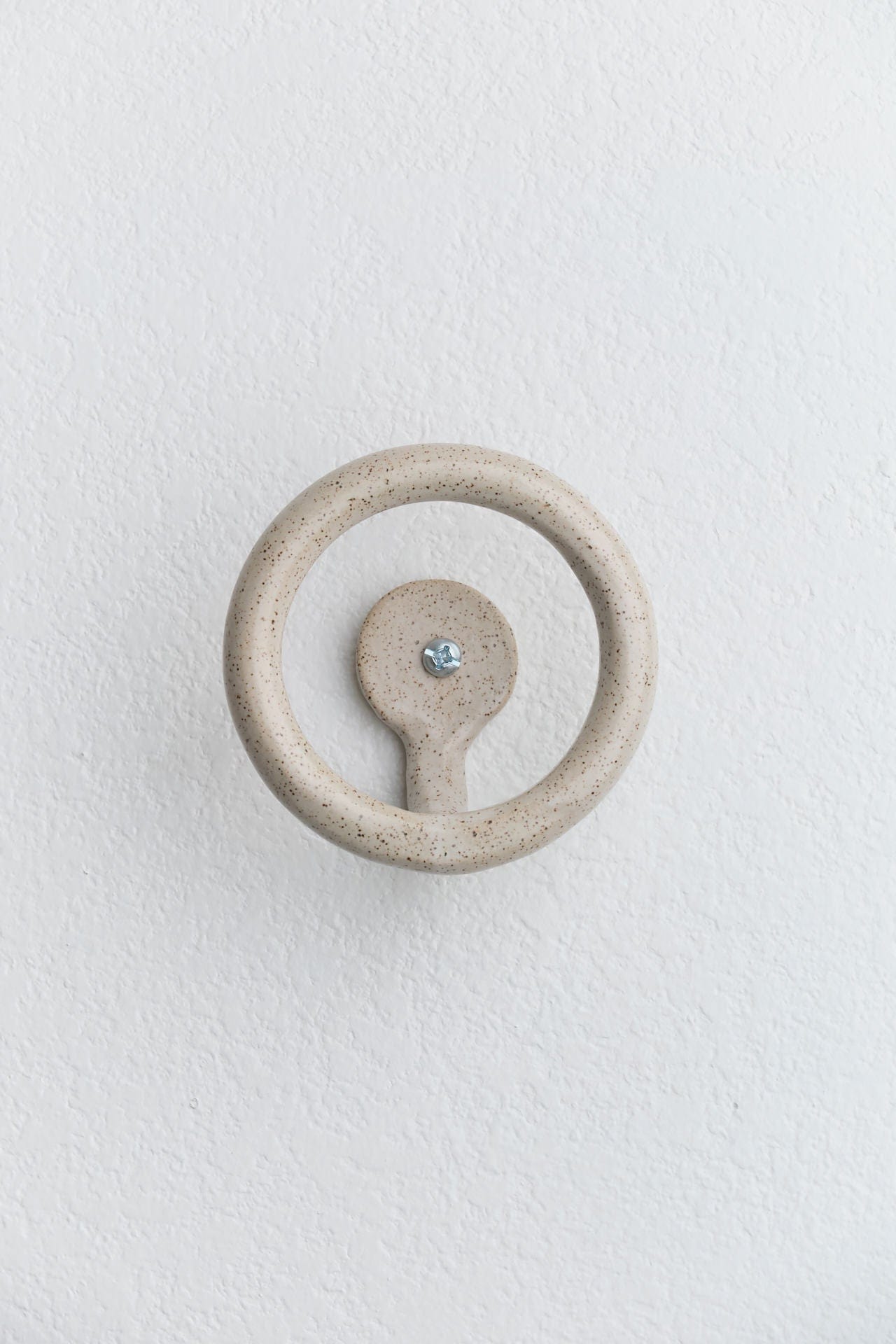 Virginia Sin Home Hooks Uni Hook Speckled White / 2" H X 4.5" Dia