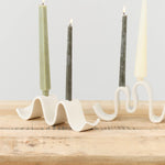 Virginia Sin Home Candle Holders Wyn Candelabra Cream / 10.5"L X 2.5"W X 3"H