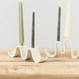 Virginia Sin Home Candle Holders Wyn Candelabra Cream / 10.5"L X 2.5"W X 3"H