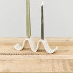 Virginia Sin Home Candle Holders Wyn Candelabra Cream / 10.5"L X 2.5"W X 3"H