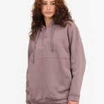 Wol Hide Apparel Womens Lounge Popover Hoodie in Mushroom Mushroom / Small