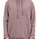 Wol Hide Apparel Womens Lounge Popover Hoodie in Mushroom