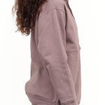 Wol Hide Apparel Womens Lounge Popover Hoodie in Mushroom