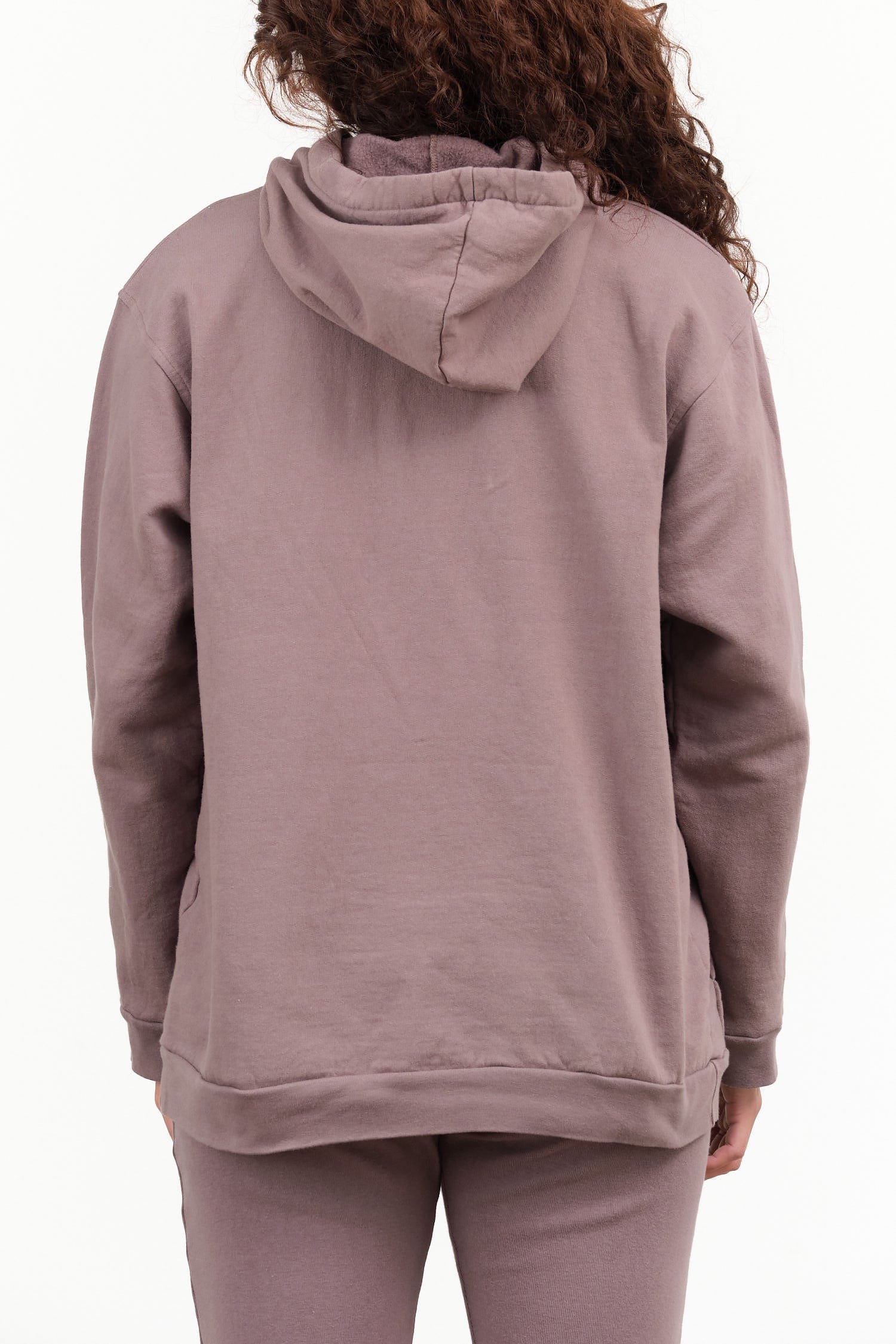 Wol Hide Apparel Womens Lounge Popover Hoodie in Mushroom