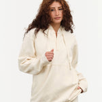 Wol Hide Apparel Womens Lounge Popover Hoodie in Natural Natural / Small