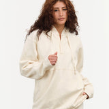 Wol Hide Apparel Womens Lounge Popover Hoodie in Natural Natural / Small