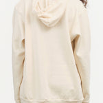 Wol Hide Apparel Womens Lounge Popover Hoodie in Natural