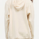 Wol Hide Apparel Womens Lounge Popover Hoodie in Natural